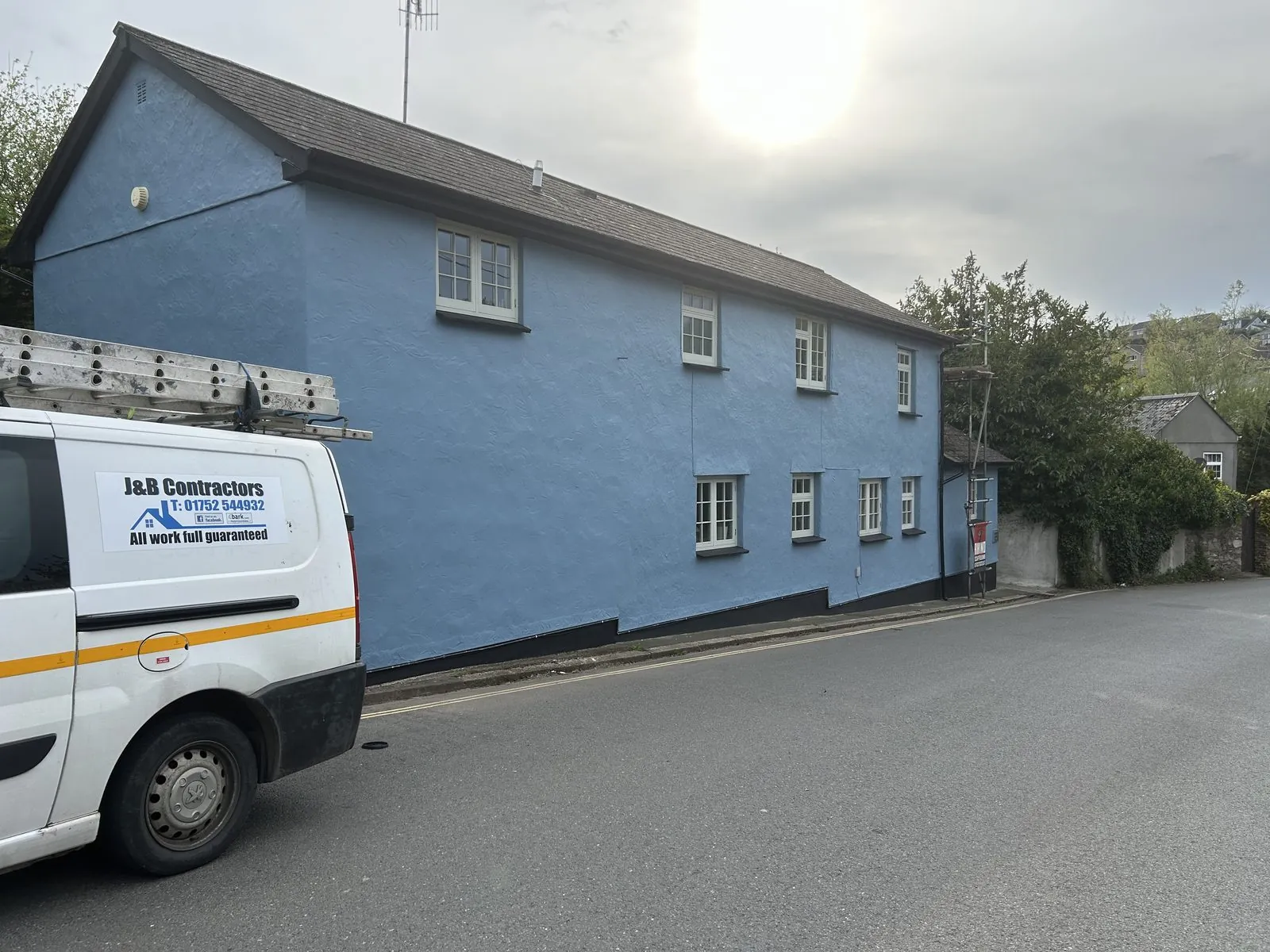 Exterior painting of a detached house in Seaton